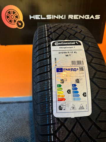 215/55R17 98T Continental VikingContact 7 XL EVc Kitka (sis. asennus)